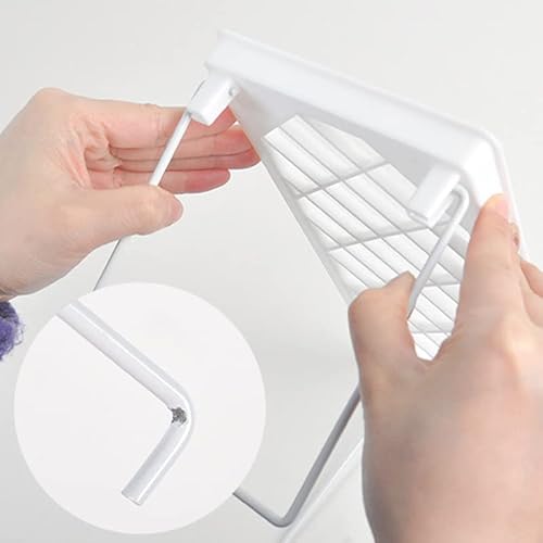Biitfuu Desktop -Displayregal Starke PP -Metallfaltungsdesign Einfacher Stil für Home Office Schlafsaallager (#1) von Biitfuu