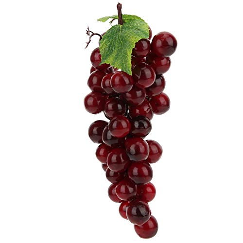 Biitfuu Künstliche Früchte Kunststoff Weintrauben Deko Obst Künstliche Weintrauben Simulation Obsttraube für Home 6.7in von Biitfuu