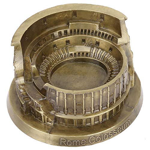 Biitfuu Metall Rom Kolosseum Modell, Retro Bronze Antike Architektur Handgemachtes Handwerk Home Desktop Dekor Sammlerstück Skulptur von Biitfuu