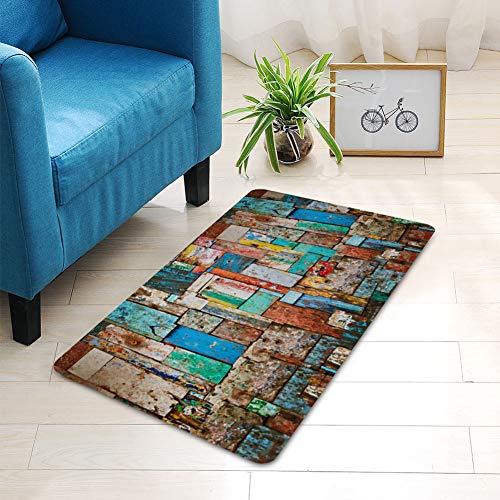 Biitfuu Nicht rutschfeste Polyester-Türmatte für Badezimmer Wohnzimmer mit 3D-Mustereffekt für den Hausgebrauch (40 * 60cm) von Biitfuu