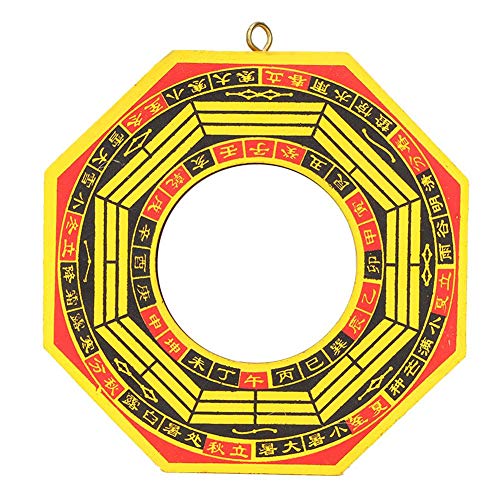 Feng Shui Spiegel traditionelle glückliche Feng Shui Konvexe chinesische Holz Bagua Spiegel konkav Bagua Spiegel für Home Business viel Glück (4 Zoll-konkav) von Biitfuu