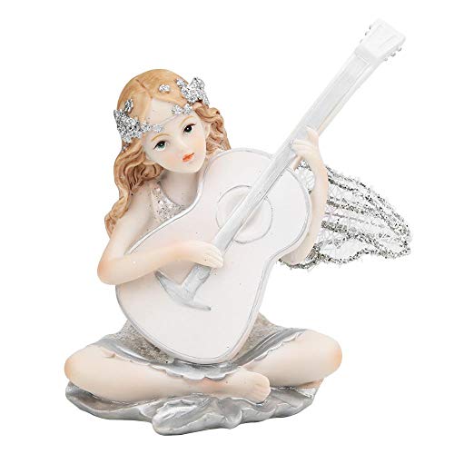 Sculpted Resin Fairy Gitarre Statue spielen Figur Engel Figur Dekoration für Home Tisch Ornamente von Biitfuu