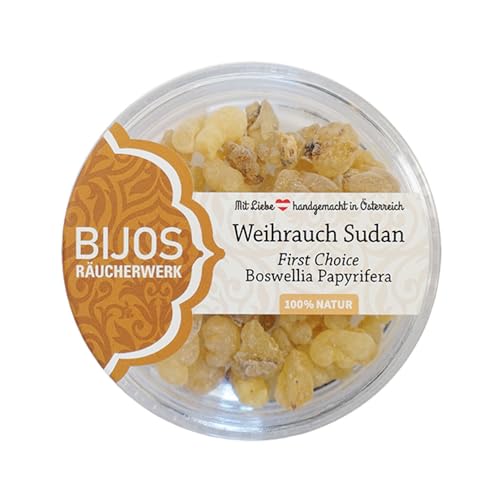 Bijos Räucherwerk Boswellia Papyrifera, Weihrauch Sudan, First Choice, im 50 ml PS-Glas, reines Harz Bijos Räucherwerk Boswellia Papyrifera, Weihrauch Sudan, First Choice, im 50 ml PS-Glas, reines Harz von Bijos