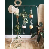 Noschnickschnack Doppeldecker Blumenampel, Two in One Planthanger, Makramee Pflanzendeko von BijousDesigns