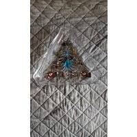 Vintage Mikasa Weihnachtsbaum Süßigkeiten Teller & Ohrringe Bundle von BijouxteriaGoods