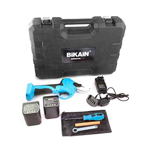 Elektrogaratenschere - Modell BB001 - Progressiver Bypass-Schnitt für Präzisionsarbeiten - Akku Schere - Leistung 500 W und 2 Akkus 16,8 V-2,5 Ah - 19-25 mm Öffnung - Mit Box - Bikain von Altuna