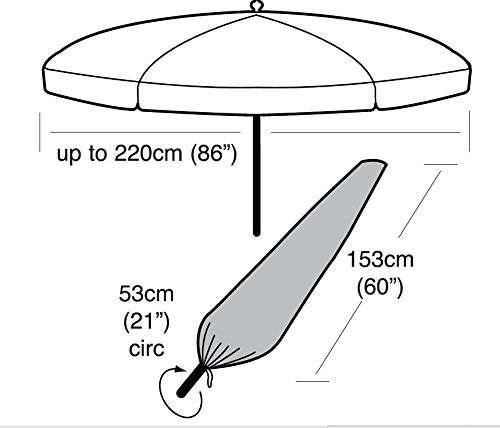 Funda impermeable ideal para sombrillas de 153x53cm. von Bikain