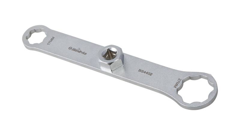 Bikeservice Gabelkappenschlüssel 17 / 27 mm, 6-kant von Bikeservice