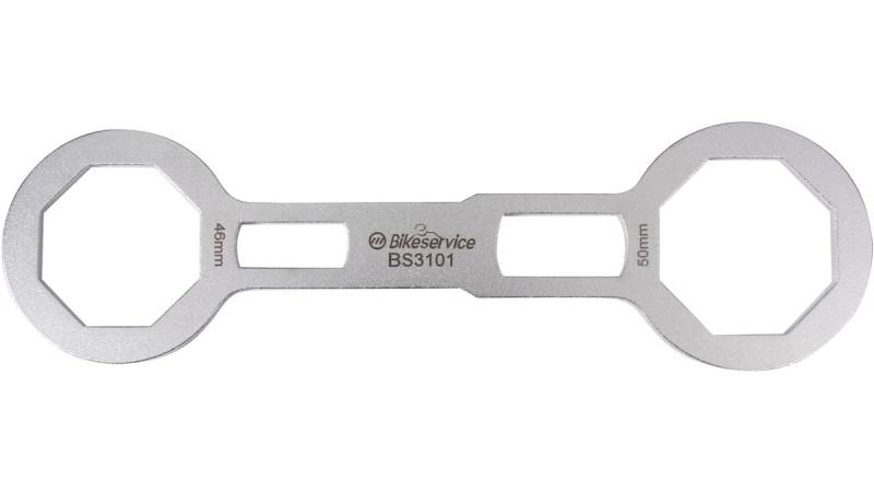 Bikeservice Gabelkappenschlüssel 46 / 50 mm, 8-kant von Bikeservice