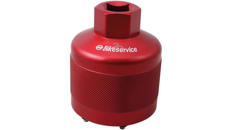 Bikeservice Gabelkappenschlüssel 46 mm, für MARZOCCHI Gabel, 6-Zapfen von Bikeservice