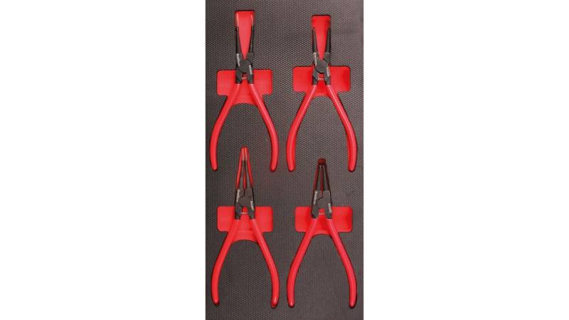 Bikeservice Moduleinlage Zange Sicherungsringzangen, 4-teilig von Bikeservice