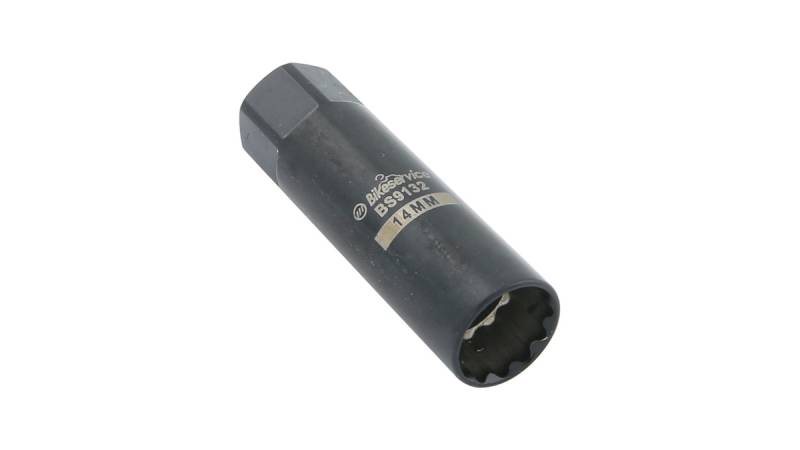 Bikeservice Steckschlüsseleinsatz Extra Thin 14 mm, Bi-Hex 12-kant von Bikeservice