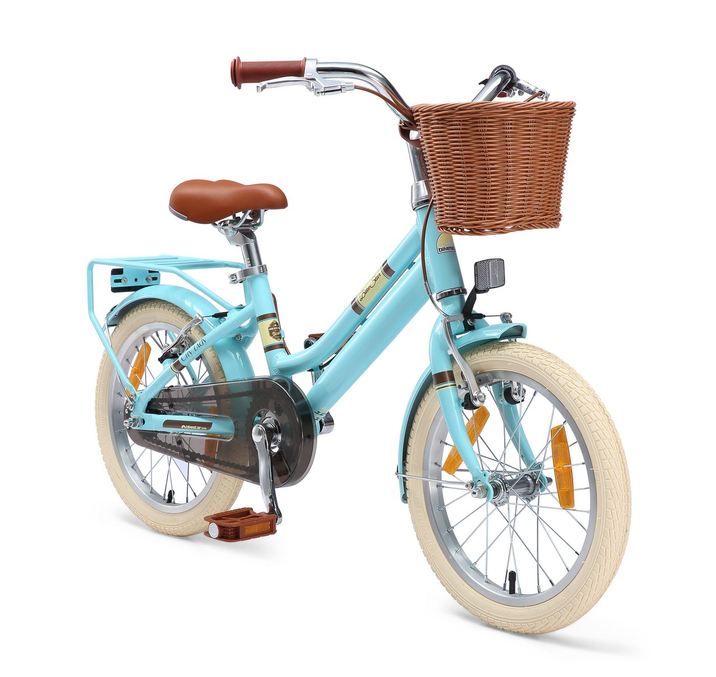 Bikestar Kinderfahrrad Cityrad 16 Zoll Aluminium ab 4 Jahre, 1 Gang, Korb, Gepäckträger, leichtes Treten, ergonomischer Rahmen Bikestar Kinderfahrrad Cityrad 16 Zoll Aluminium ab 4 Jahre, 1 Gang, Korb, Gepäckträger, leichtes Treten, ergonomischer Rahmen von Bikestar