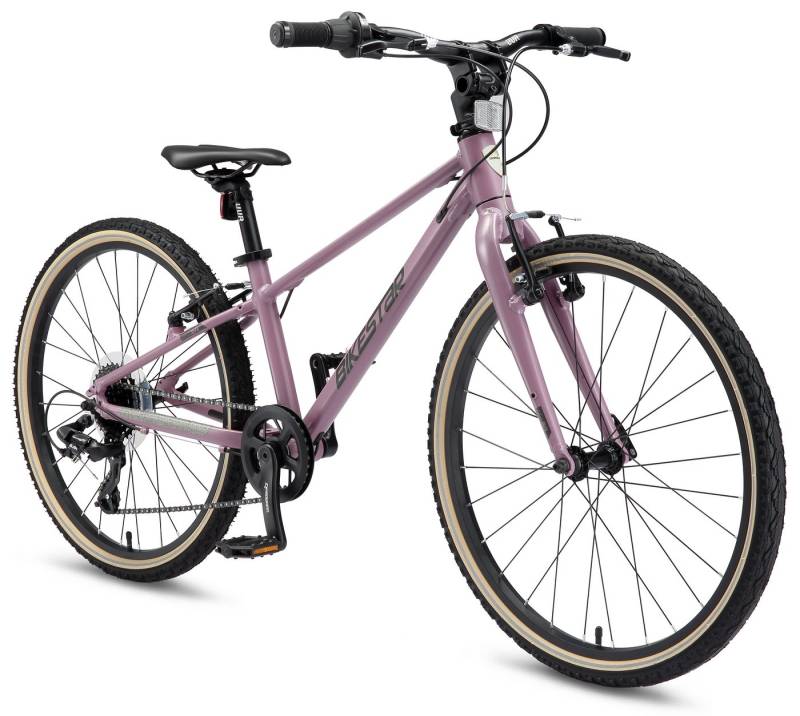 Bikestar Kinderfahrrad Leichtgewicht 9 kg 24 Zoll Aluminium ab 8 Jahre, 8 Gang Shimano RD-M2005 Schaltwerk, Kettenschaltung, Reflektierende Reifen, leichtes Treten, ergonomischer Rahmen von Bikestar