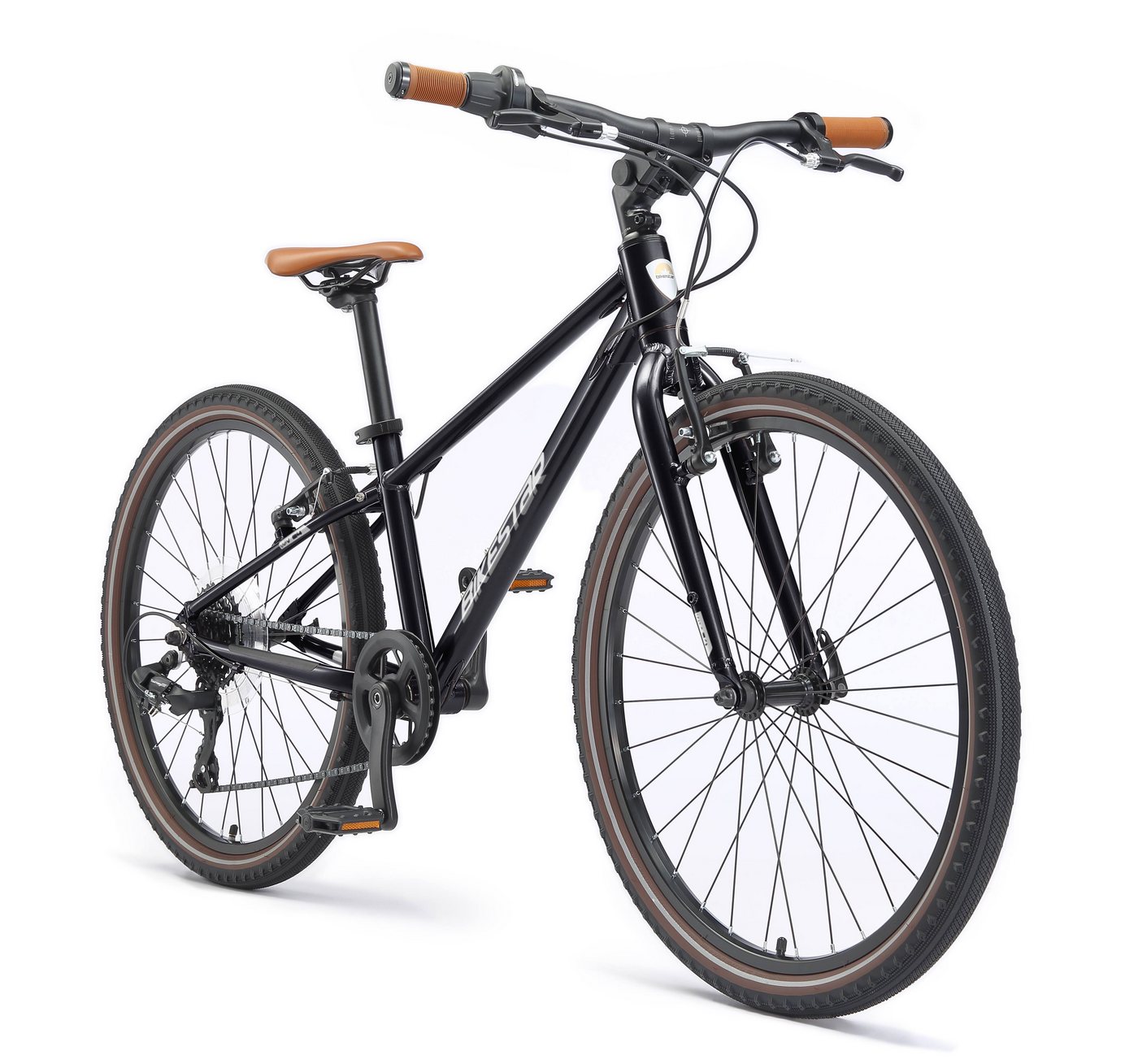 Bikestar Kinderfahrrad Leichtgewicht 9 kg 24 Zoll Aluminium ab 8 Jahre, 8 Gang Shimano RD-M2005 Schaltwerk, Kettenschaltung, Reflektierende Reifen, leichtes Treten, ergonomischer Rahmen von Bikestar