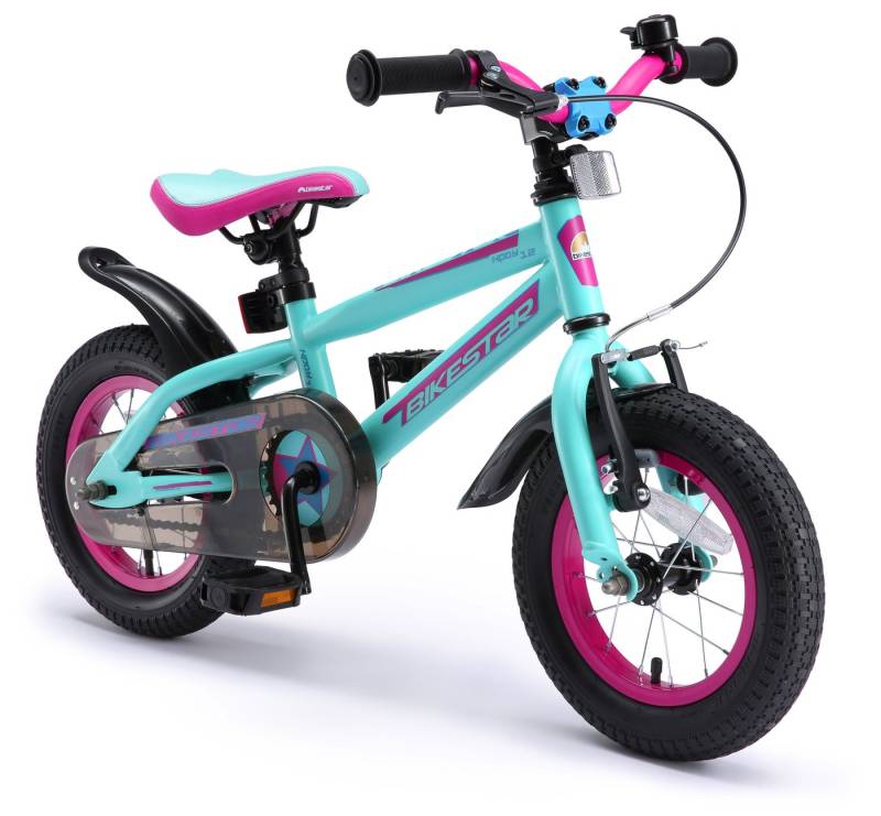 Bikestar Kinderfahrrad Urban Jungle, 12 Zoll, ab 82 cm, 3 - 5 Jahre, Jungen, Mädchen, 1 Gang, Handbremse, Rücktrittbremse, Kettenschutz, Höhenverstellbar von Bikestar