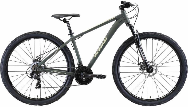 Bikestar Mountainbike, 21 Gang Shimano RD-TY300 Schaltwerk, Kettenschaltung, für Damen und Herren, Kettenschaltung von Bikestar