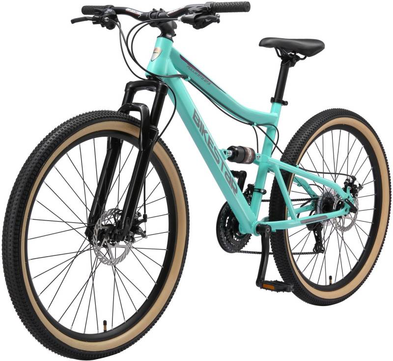 Bikestar Mountainbike, 21 Gang Shimano RD-TY300 Schaltwerk, Kettenschaltung, für Damen und Herren, Kettenschaltung Bikestar Mountainbike, 21 Gang Shimano RD-TY300 Schaltwerk, Kettenschaltung, für Damen und Herren, Kettenschaltung von Bikestar