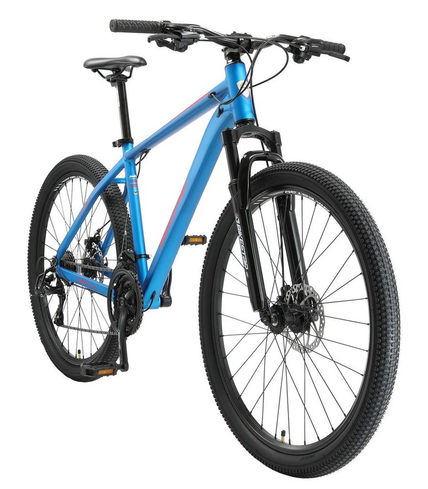 Bikestar Mountainbike 27.5 Zoll Reifen 18 Zoll Rahmen, 21 Gang Shimano Tourney RD-TY300 Schaltwerk, Kettenschaltung, Aluminium 27.5 Zoll von Bikestar