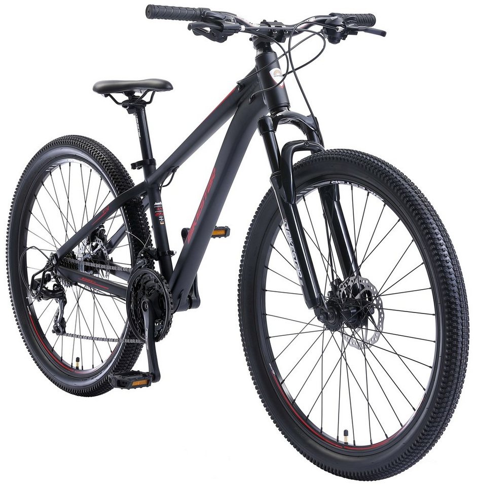 Bikestar Mountainbike 27.5 Zoll Reifen 14 Zoll Rahmen, 21 Gang Shimano Tourney RD-TY300 Schaltwerk, Kettenschaltung, Aluminium 27.5 Zoll von Bikestar