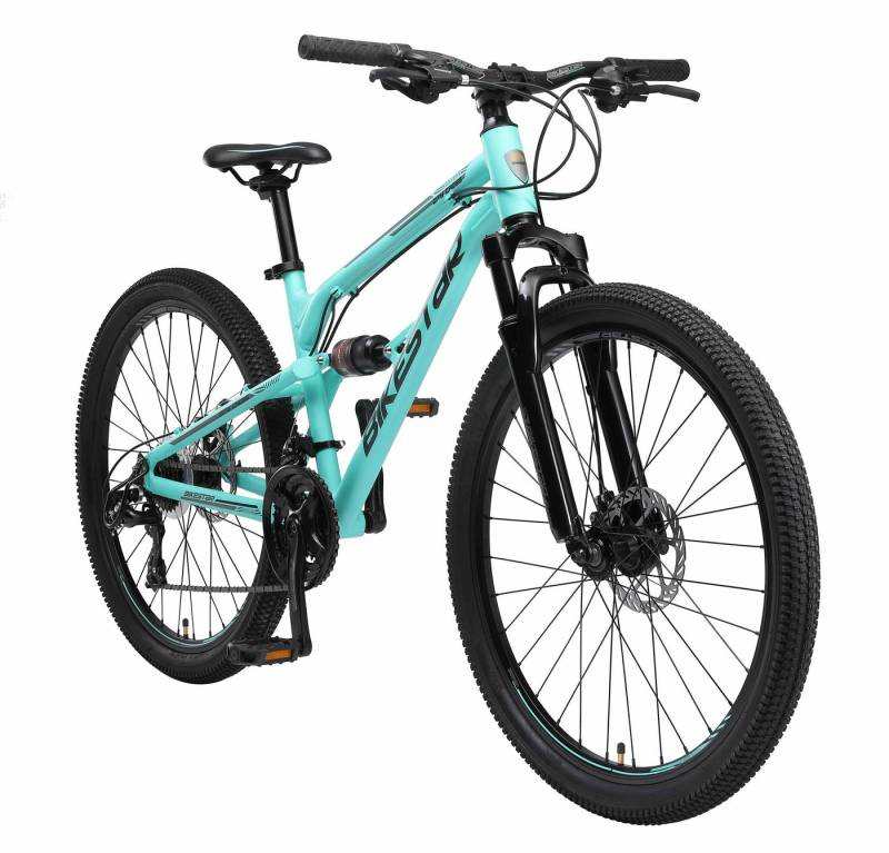 Bikestar Mountainbike 26 Zoll, ab 155 cm, Aluminium, Damen, Herren, 21 Gang Shimano Tourney RD-TY300 Schaltwerk, Kettenschaltung, Scheibenbremse, Rahmen 39.4 cm, Vollgefedert Bikestar Mountainbike 26 Zoll, ab 155 cm, Aluminium, Damen, Herren, 21 Gang Shimano Tourney RD-TY300 Schaltwerk, Kettenschaltung, Scheibenbremse, Rahmen 39.4 cm, Vollgefedert von Bikestar