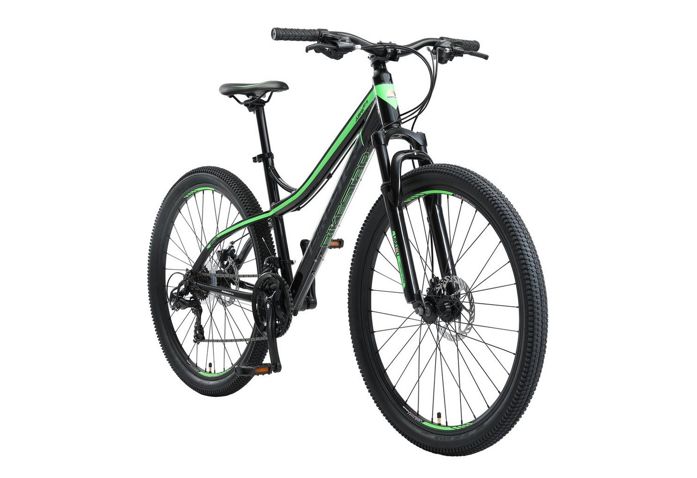 Bikestar Mountainbike 27.5 Zoll, ab 160 cm, Aluminium, Damen, Herren, 21 Gang Shimano Tourney RD-TY300 Schaltwerk, Kettenschaltung, Scheibenbremse, Rahmen 43.2 cm, Hardtail Bikestar Mountainbike 27.5 Zoll, ab 160 cm, Aluminium, Damen, Herren, 21 Gang Shimano Tourney RD-TY300 Schaltwerk, Kettenschaltung, Scheibenbremse, Rahmen 43.2 cm, Hardtail von Bikestar