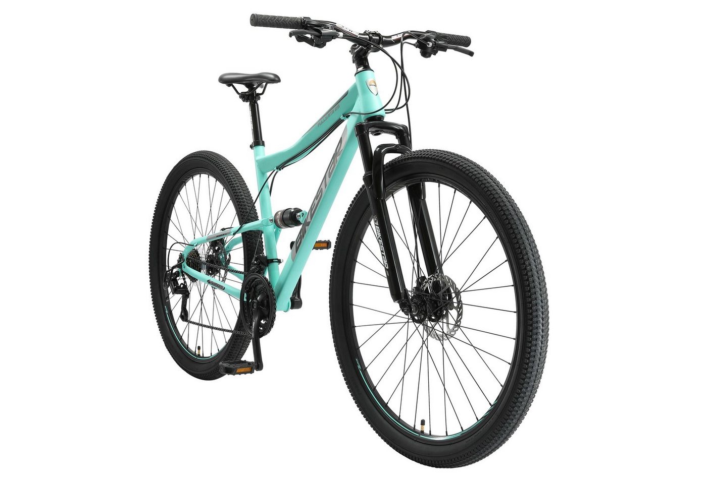 Bikestar Mountainbike 29 Zoll, ab 174 cm, Damen, Herren, 21 Gang Shimano Tourney RD-TY300 Schaltwerk, Kettenschaltung, Scheibenbremse, Rahmen 48 cm, Vollgefedert von Bikestar