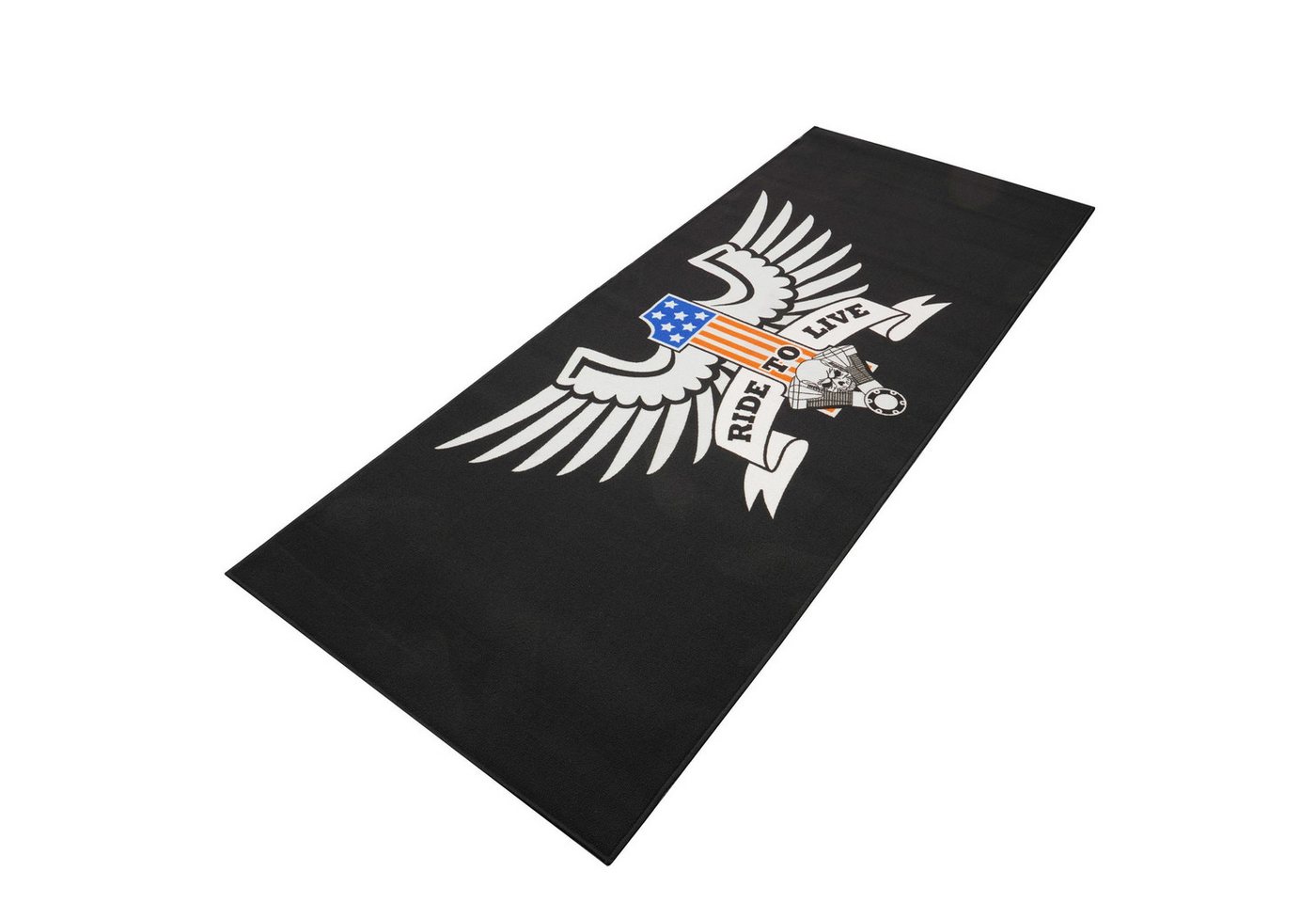Biketek Designteppich BikeTek Motorradteppich American Eagle / Ride to Live S3 XL von Biketek
