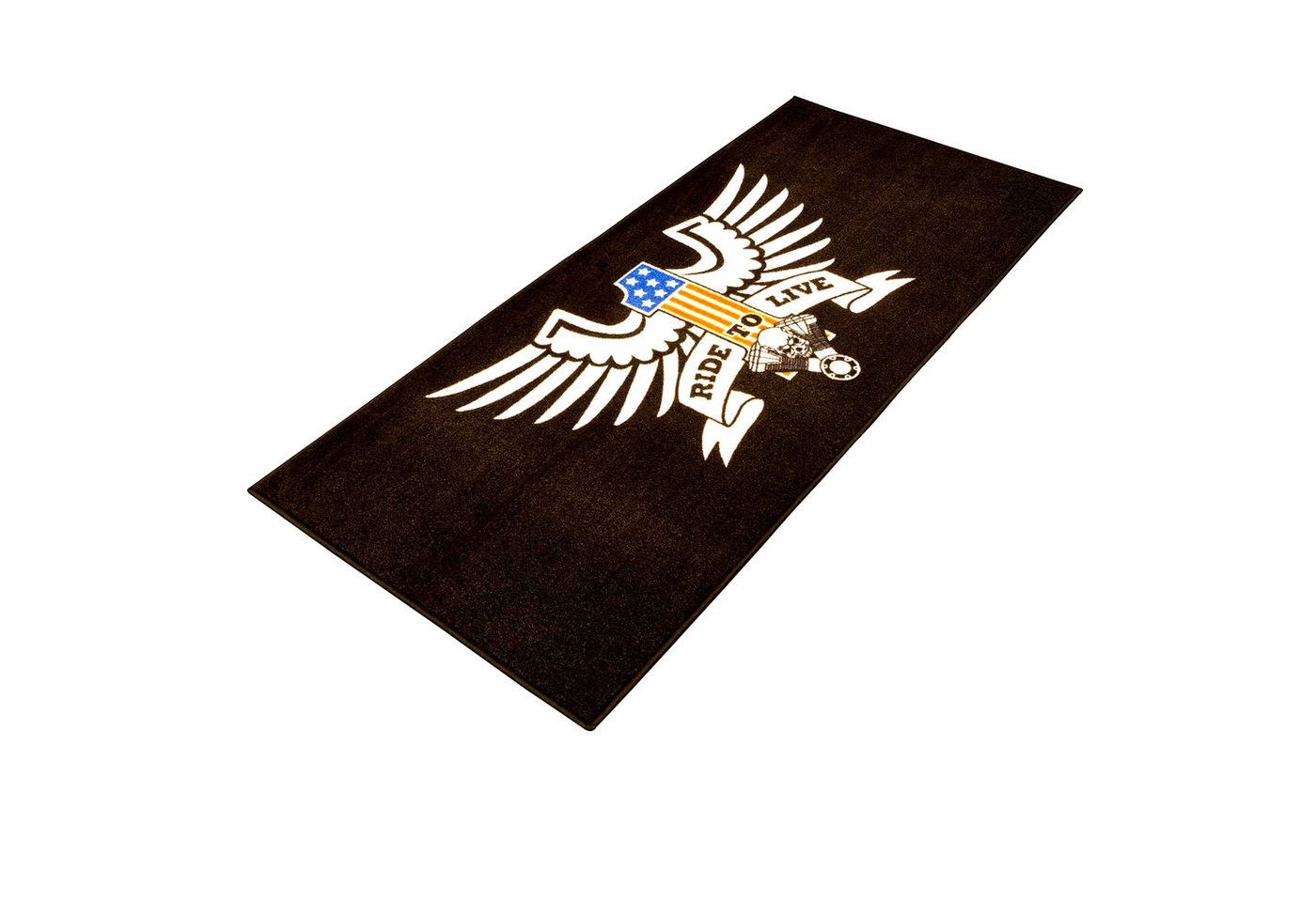 Biketek Designteppich BikeTek Motorradteppich American Eagle / Ride to Live S3 von Biketek