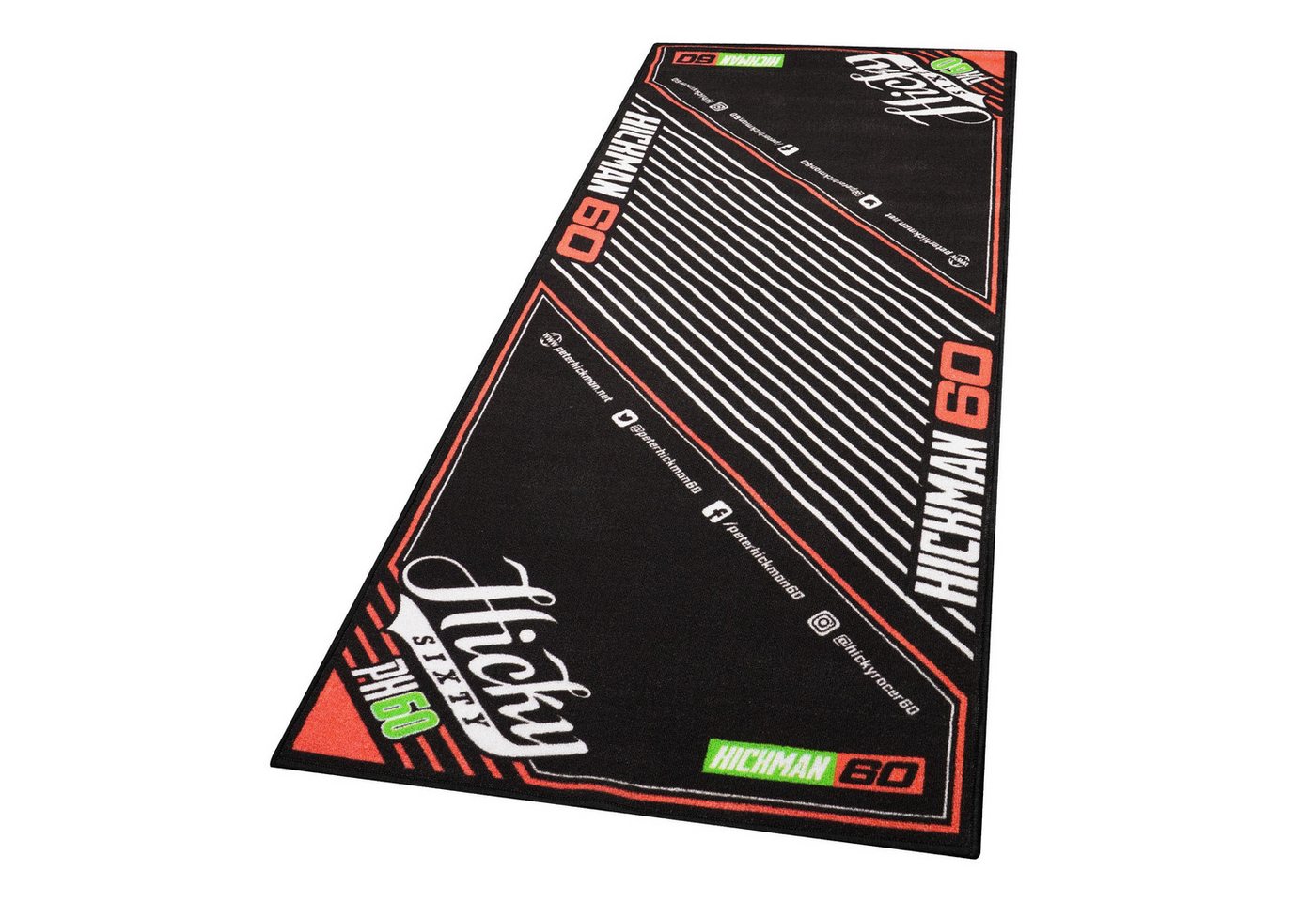Biketek Designteppich BikeTek Motorradteppich Hickman Garage - Hicky Sixty 190x80cm von Biketek