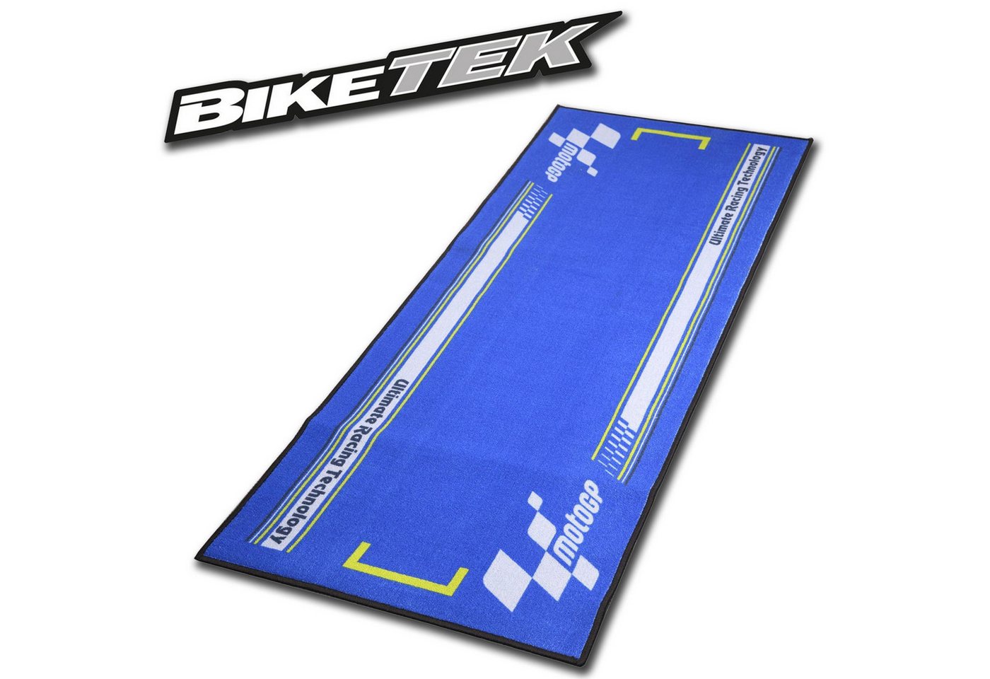 Biketek Designteppich BikeTek Motorradteppich MotoGP Startaufstellung PolePosition von Biketek