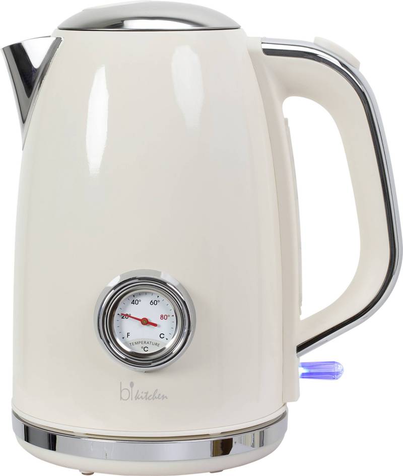 Bi Kitchen Nostalgia 170 Wasserkocher Cremeweiß Fassungsvermögen 1.7 L B-Ware von Bikitchen