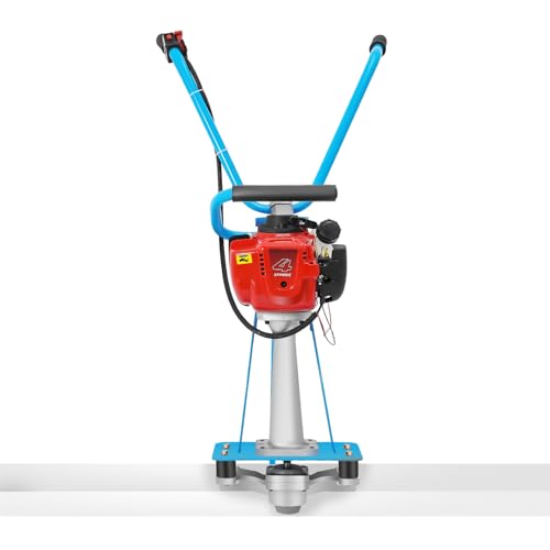 900 W 4-Takt Power-Estrich-Betonbearbeitungsgerät Betonestrich-Vibrationssatz Beton-Rüttellineal Rüttelbohle, Benzinmotor, Werkzeuge, Betonmischer Maschine (ohne Lineal) (Stahlplatte) von Biknltio