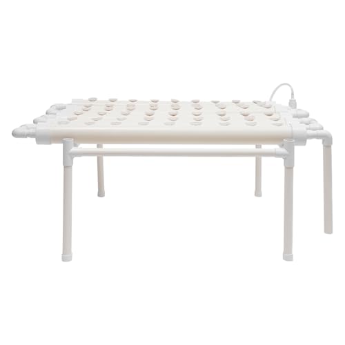Biknltio Hydrokultursystem mit 54 Löchern, 1 weiße Schicht, 102 x 62 x 35 cm von Biknltio
