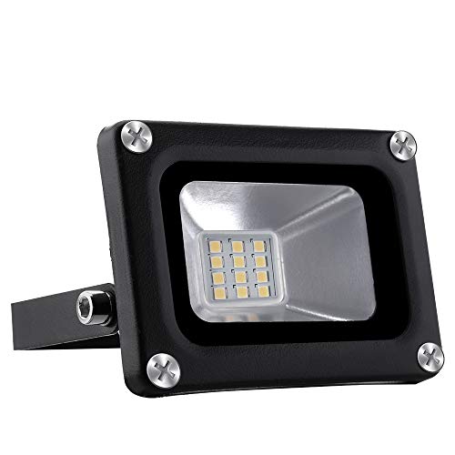 Bikuer 10W Warmweiß LED Strahler, 1000LM Superhell 220V LED Fluter Flutlicht Außenstrahler, IP65 Wasserfest 3000K Tageslichtweiß, Ideale Wandleuchte Auße von Bikuer