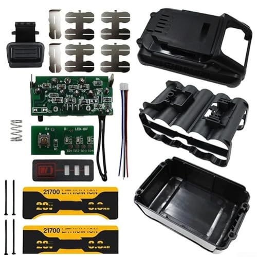 10 Zellen Batterie-Kunststoffgehäuse passend für Dewalt DCB200 / passend für DCB205 DCB203, 18 V 20 V Lithium-Aufbewahrungsbox, kompatibel mit 21700 Akku 10 Zellen Batterie-Kunststoffgehäuse passend für Dewalt DCB200 / passend für DCB205 DCB203, 18 V 20 V Lithium-Aufbewahrungsbox, kompatibel mit 21700 Akku von BildeeMait
