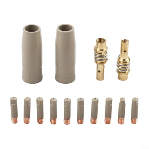 14-teiliges Beschichtungsschutzdüsen-Set für 15AK Schweißen mit 0 8 mm antihaftbeschichteten luftlosen schlackenfesten Kupfer-Clips 14-teiliges Beschichtungsschutzdüsen-Set für 15AK Schweißen mit 0 8 mm antihaftbeschichteten luftlosen schlackenfesten Kupfer-Clips von BildeeMait