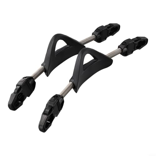 2 Stück Tauchflossenriemen, Edelstahl, Federtyp mit EPDM und TPR-Komponenten, rutschfest, passend für die meisten Tauchflossen, einschließlich Mares kompatible Modelle (S schwarz) von BildeeMait