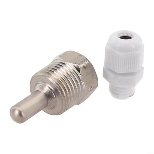 2 x Thermowell mit G 1/2 Gewinde aus Edelstahl zum Einschrauben für Temperatursensor, Tauchhülse, entworfen für genaue Flüssigkeits-thermische Überwachung (8 x 30 mm) von BildeeMait