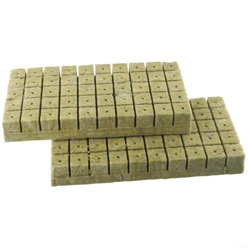 50100 Stück Grow Media Cubes verbessern das Pflanzenwachstum mit hervorragender Wasseraufnahme und Drainage (100 Stück) von BildeeMait
