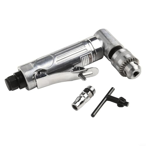 90-Grad-Winkelschleifer, pneumatisch, rechtwinklig, 14 Bohrer mit geringer Vibration, Auspuff und 0, 6, 6, 5 mm Bohrfuttergröße 90-Grad-Winkelschleifer, pneumatisch, rechtwinklig, 14 Bohrer mit geringer Vibration, Auspuff und 0, 6, 6, 5 mm Bohrfuttergröße von BildeeMait