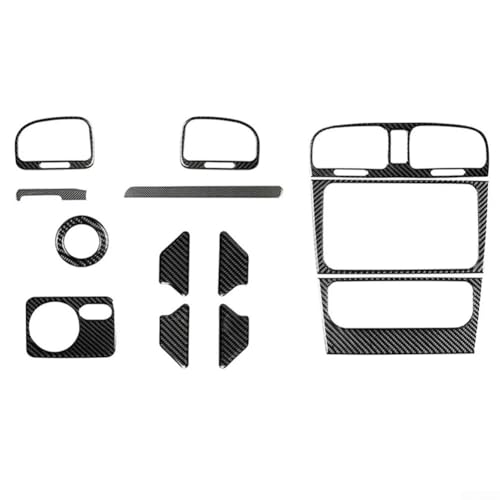 BildeeMait 13-teiliges Innenraumverkleidungs-Set in Kohlefaser-Optik für Golf 6 MK6 2008–2012 Armaturenbrett-Türkonsolen-Zubehör BildeeMait 13-teiliges Innenraumverkleidungs-Set in Kohlefaser-Optik für Golf 6 MK6 2008–2012 Armaturenbrett-Türkonsolen-Zubehör von BildeeMait