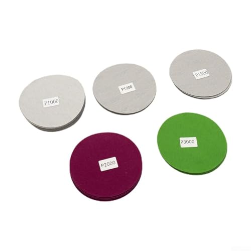 BildeeMait 30 Stück 125 mm Nass- und Trockenschleifscheiben-Set, 12,7 cm Schleifpapier, Körnung 800–3000, Latex-beflockt, wasserdicht, Schleifpads für Karosserie, Möbel, Holzbearbeitung BildeeMait 30 Stück 125 mm Nass- und Trockenschleifscheiben-Set, 12,7 cm Schleifpapier, Körnung 800–3000, Latex-beflockt, wasserdicht, Schleifpads für Karosserie, Möbel, Holzbearbeitung von BildeeMait