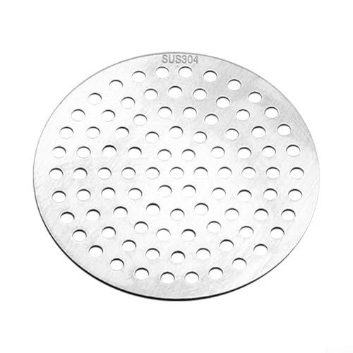 BildeeMait Duschsieb Haarfänger Edelstahl Duschablauf Haarfilter Abdeckung 304 rundes Sieb Waschbecken Catcher für Badezimmer Dusche (13 cm) von BildeeMait