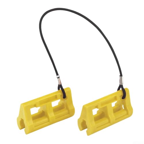 BildeeMait Hydraulischer Lenkschlossschutz – 10,2 cm Außenbordmotor-Schutzvorrichtung für Transportsicherheit – kompatibel mit 3/4-Zoll-Schäften (gelb) von BildeeMait