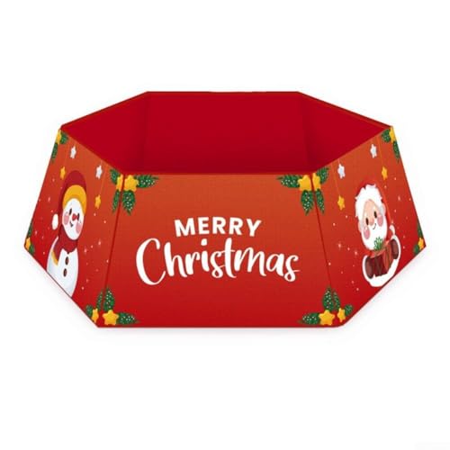 BildeeMait Metall Weihnachtsbaum Ring Weihnachtskragen Quadratischer Baumring Glitzernde Weide Rock für Weihnachtsdekorationen(05) von BildeeMait