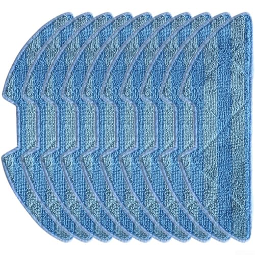 BildeeMait Mikrofaser-Wischmopp-Pads Ersatz für ICLEBO für G5 Roboter-Staubsauger-Ersatzteile, 10 Stück für die Pflege sauberer Böden und haustierfreundliche Häuser (10 Stück) von BildeeMait
