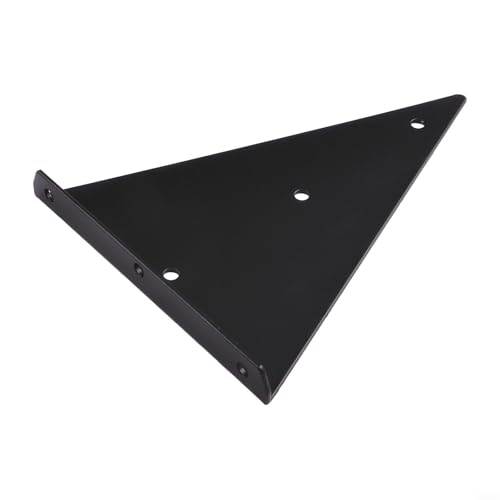 Dreieckige Regal-Stahlhalterungen, strapazierfähig, wandmontiert, unsichtbare Stützen, entworfen für sichere Verwendung von Regalen und Schränken (schwarz, 230 mm) von BildeeMait