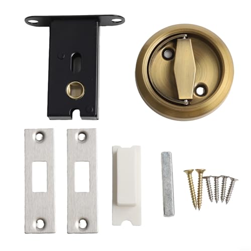 Einfach zu bedienende unsichtbare Türschlösser in elegantem Edelstahl-Finish, geeignet für alle Häuser (Messing) von BildeeMait