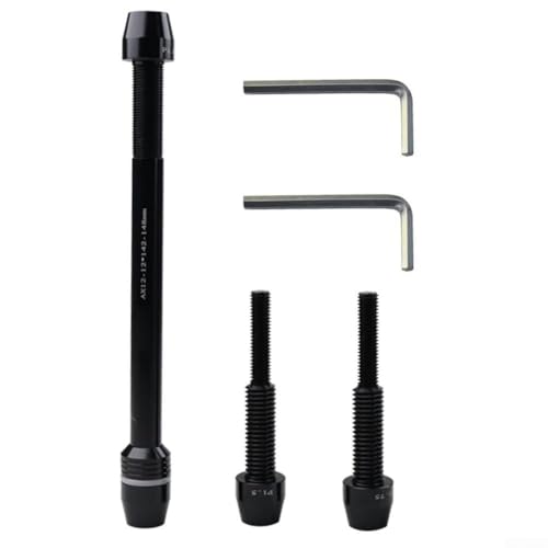 Fahrradtrainer Steckachsenadapter passend für M12 Nabenspieß, Umbausatz, Aluminiumkonstruktion für 142/148 mm O.L.D Rahmenbreite mit Sechskantschlüssel, Steckachsen-Umrüstsatz Fahrradtrainer Steckachsenadapter passend für M12 Nabenspieß, Umbausatz, Aluminiumkonstruktion für 142/148 mm O.L.D Rahmenbreite mit Sechskantschlüssel, Steckachsen-Umrüstsatz von BildeeMait